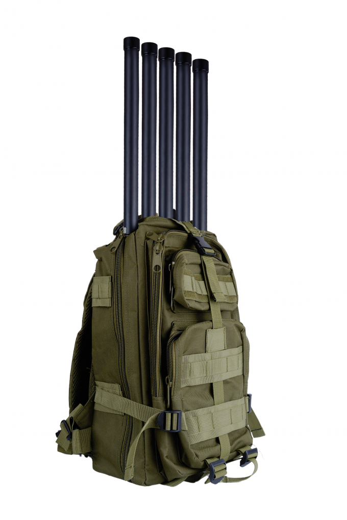 UAV FPV Portable RF Jammer Anti Drone Backpacks Defence System 433mHz