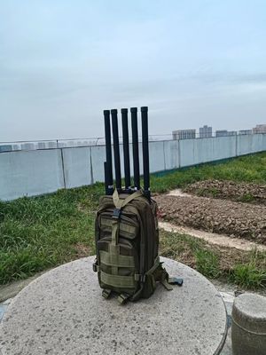 UAV FPV Portable RF Jammer Anti Drone Backpacks Defence System 433mHz
